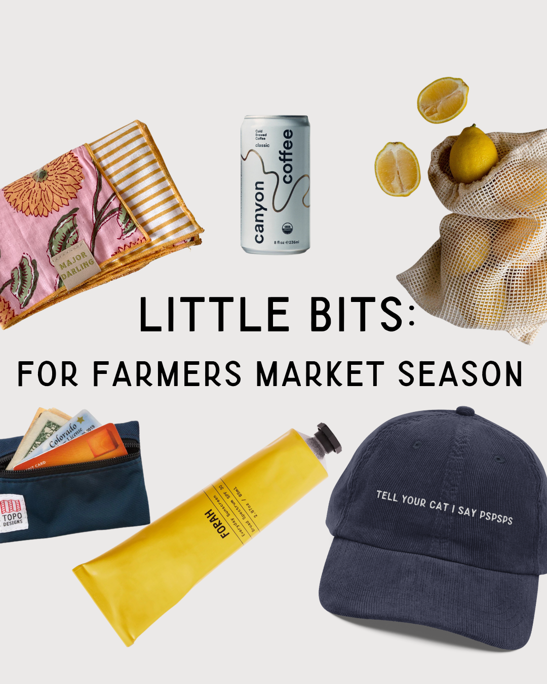 LITTLE BITS: For Farmers Market Season