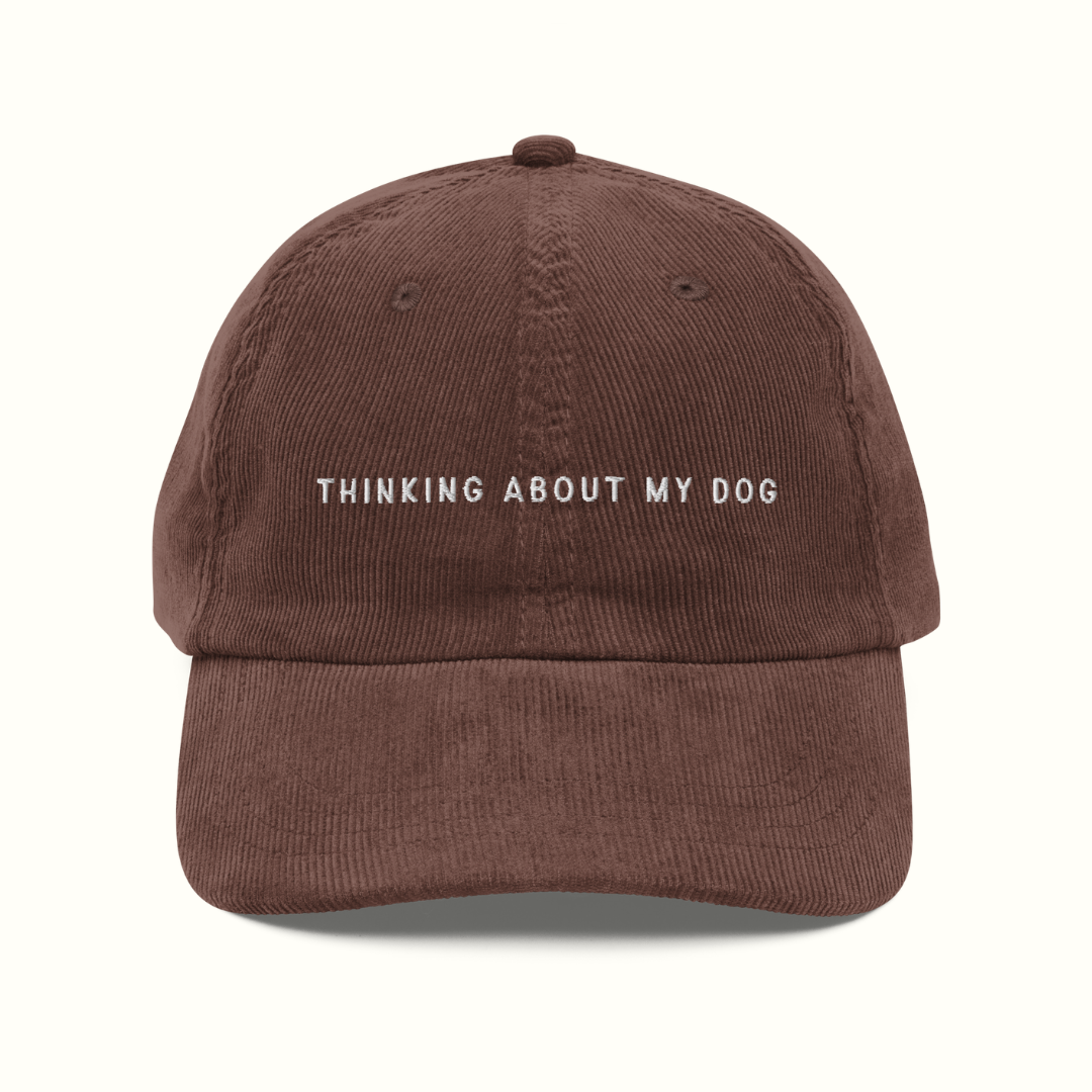 Thinking About My Dog Corduroy Hat