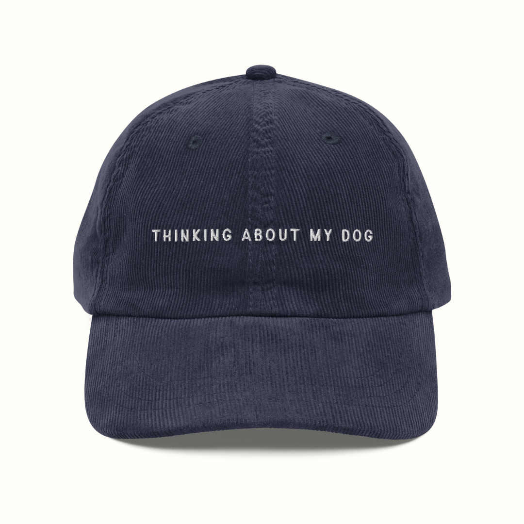 Thinking About My Dog Corduroy Hat