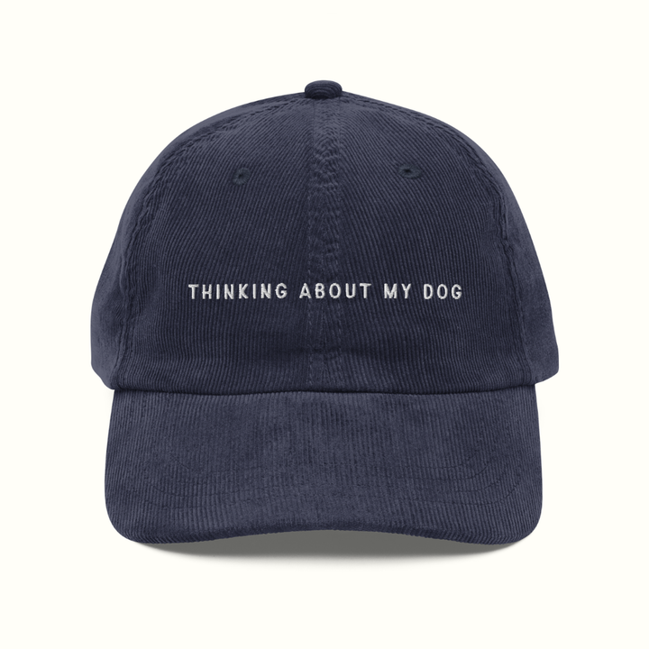 Thinking About My Dog Corduroy Hat