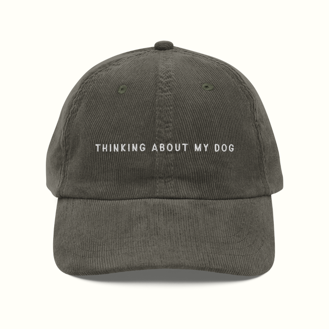 Thinking About My Dog Corduroy Hat