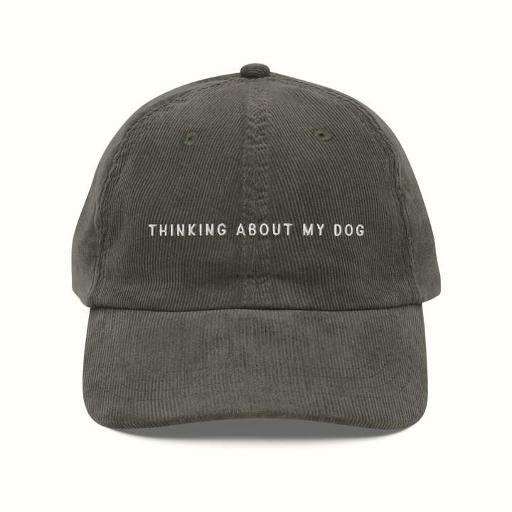 Thinking About My Dog Corduroy Hat