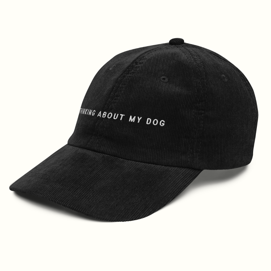 Thinking About My Dog Corduroy Hat