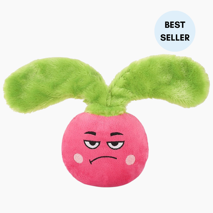 Radish Plush Dog Toy