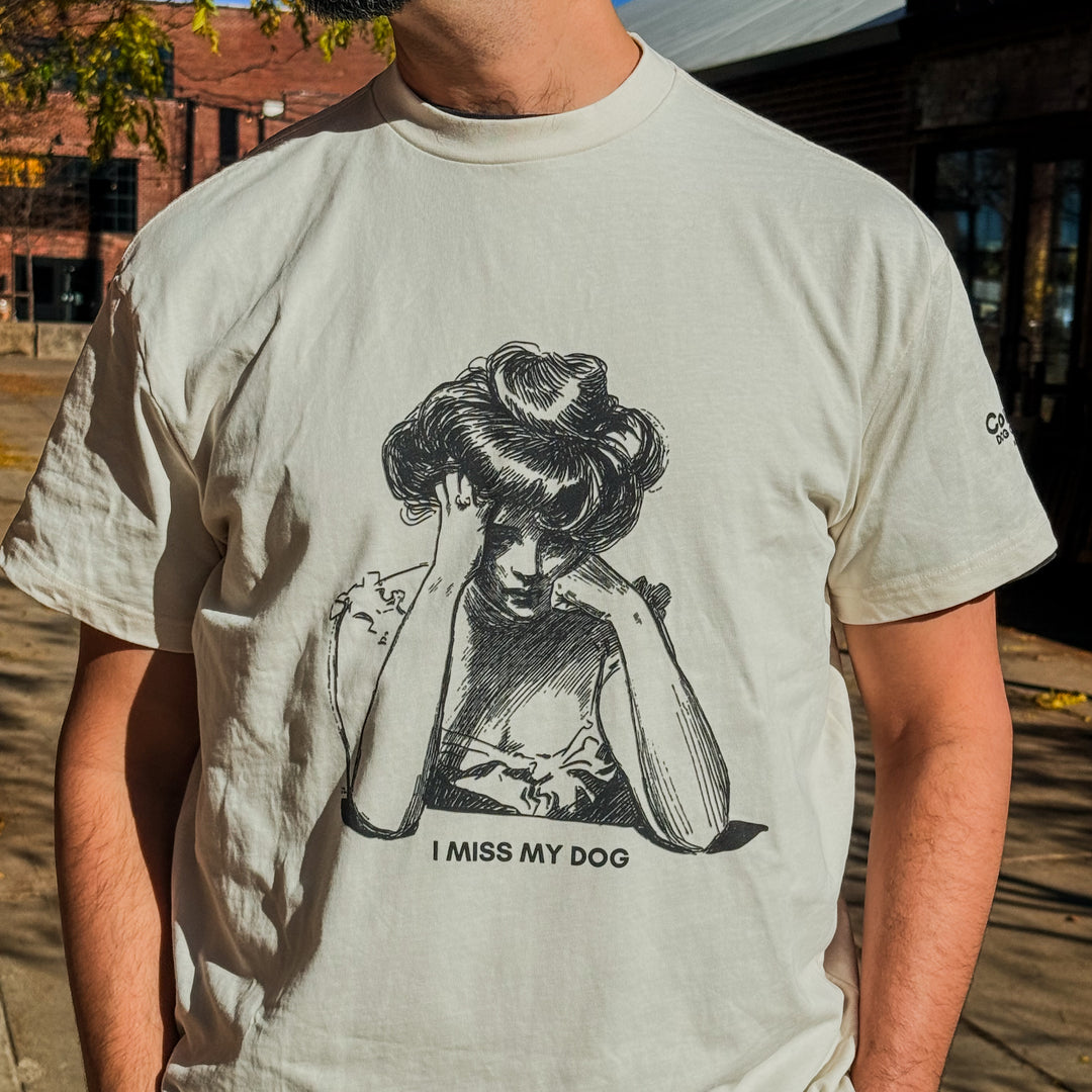 I Miss My Dog Unisex Boxy Tee