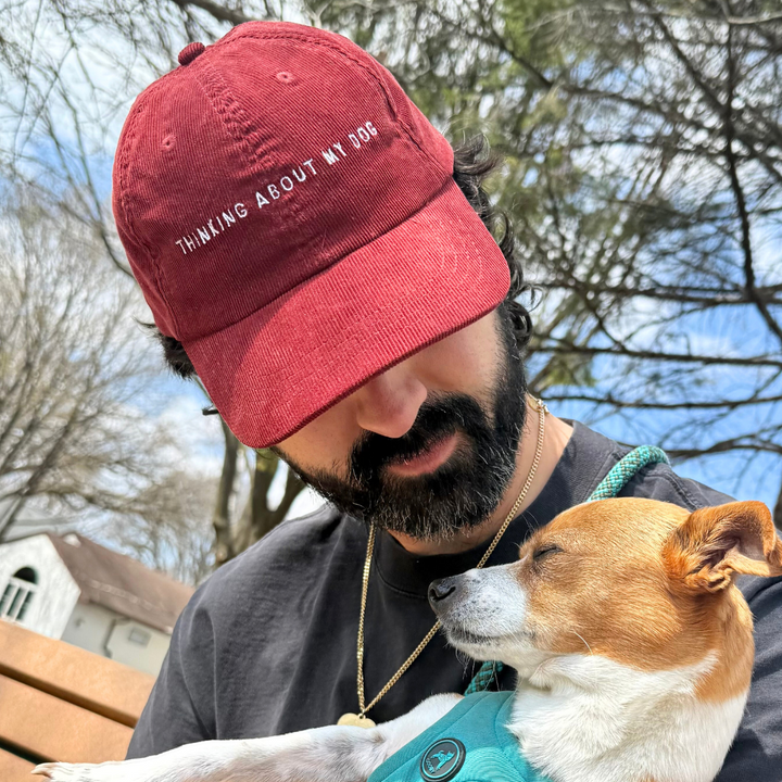 Thinking About My Dog Corduroy Hat