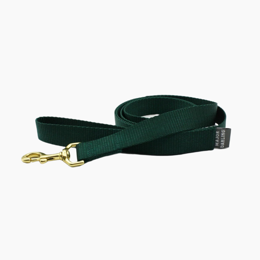 Basic Dog Leash Forest Green