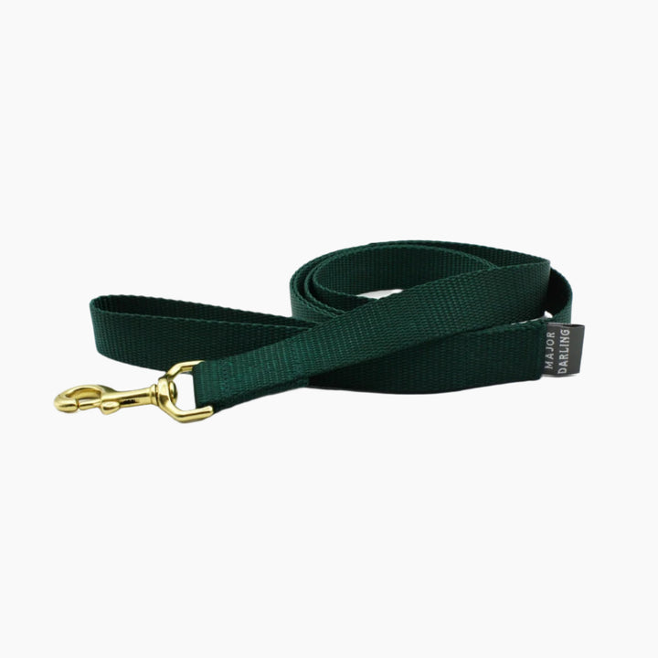 Basic Dog Leash Forest Green