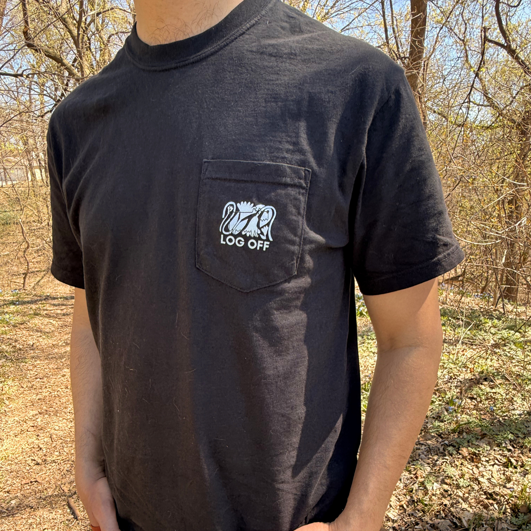 Log Off Unisex Pocket Tee
