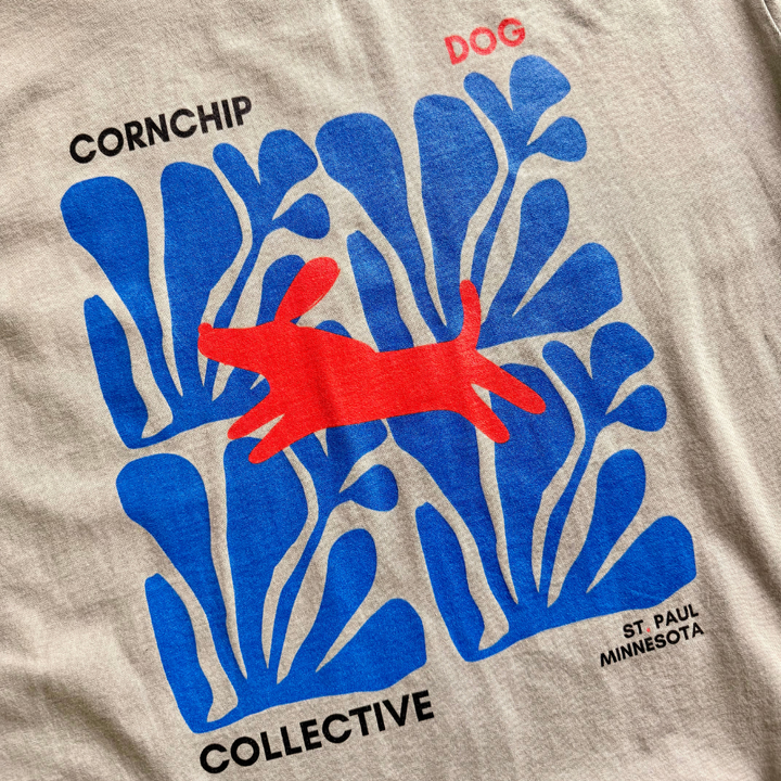 CornChip Dog Collective Garment-Dyed Unisex Tee