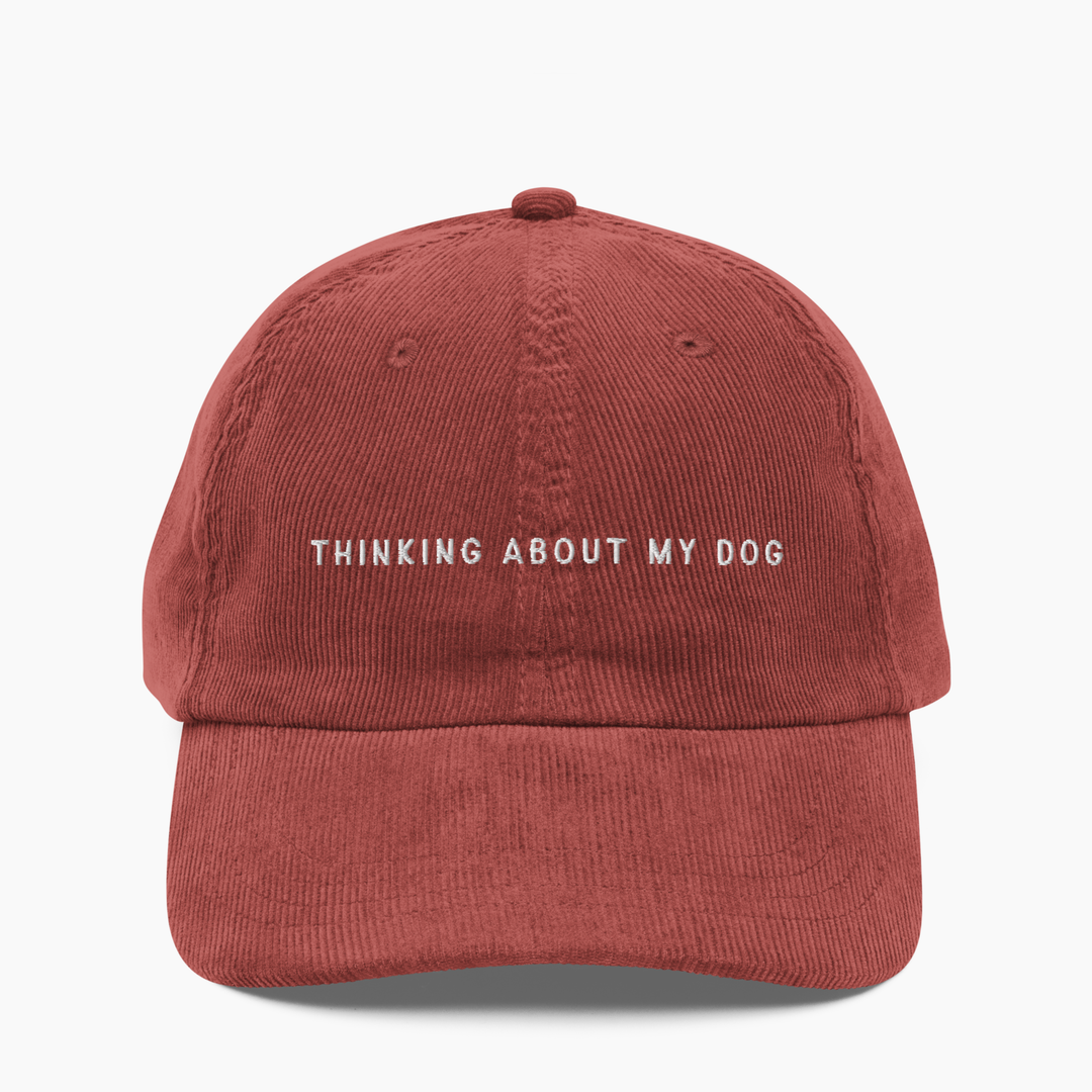 Thinking About My Dog Corduroy Hat