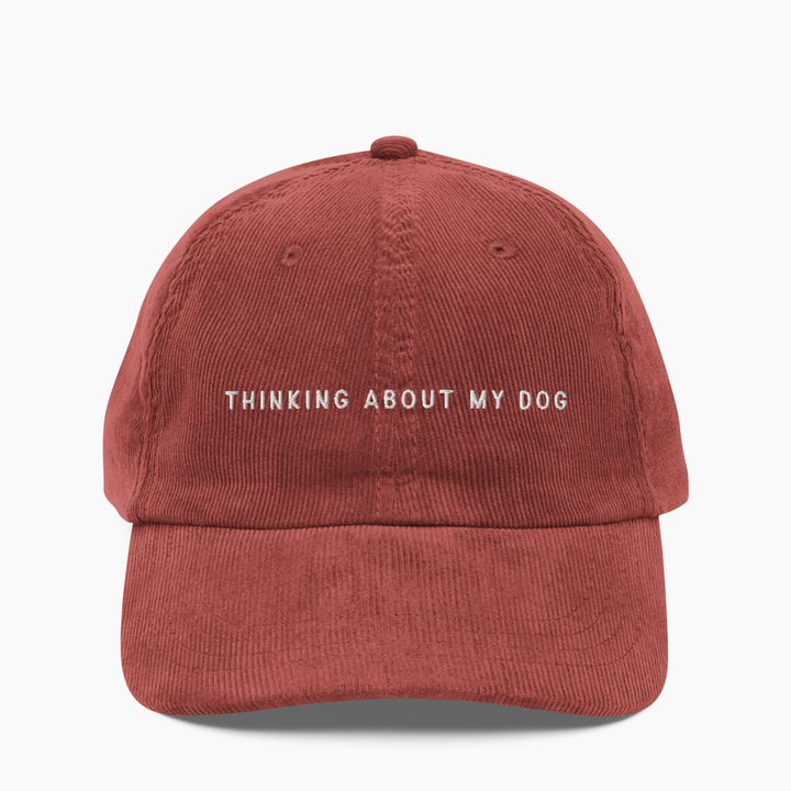 Thinking About My Dog Corduroy Hat