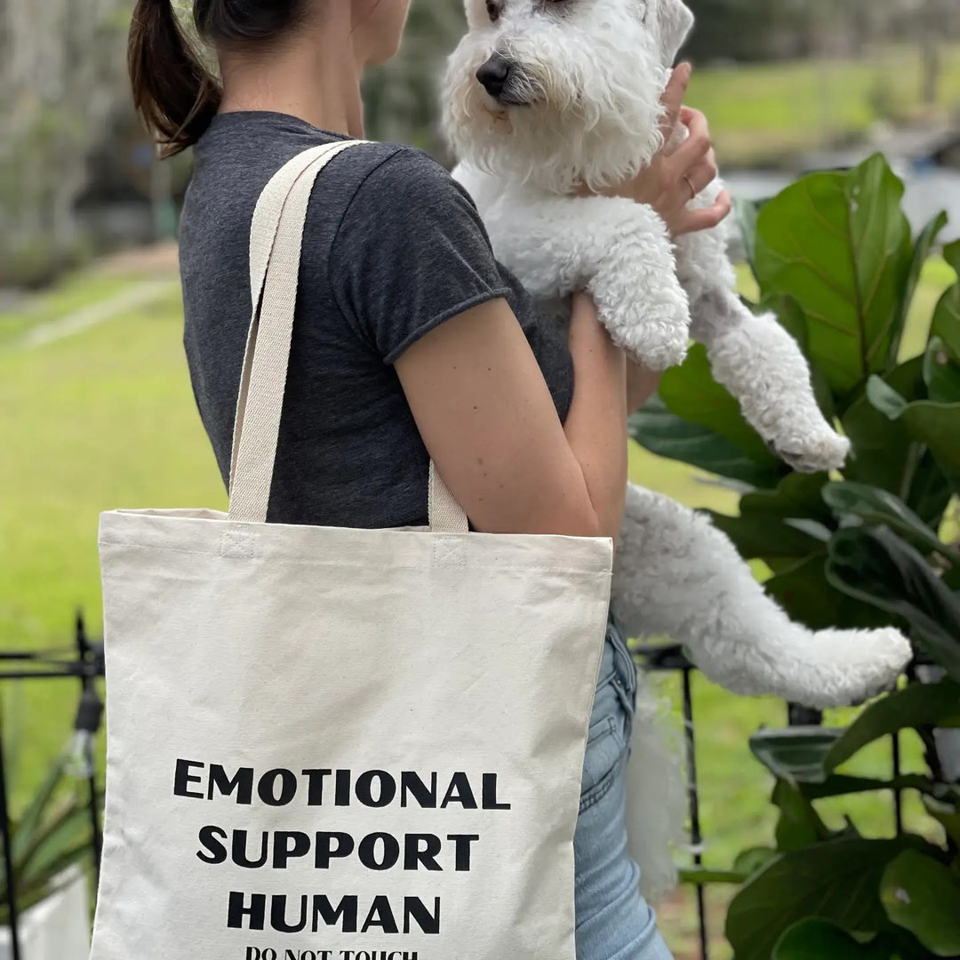 Emotional Support Human Do Not Touch Tote Bag