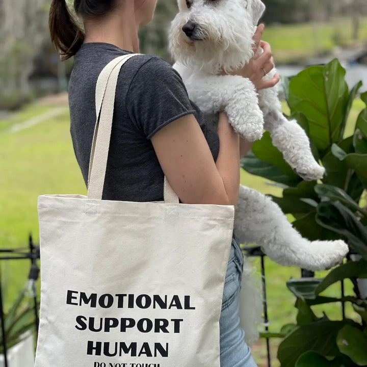 Emotional Support Human Do Not Touch Tote Bag