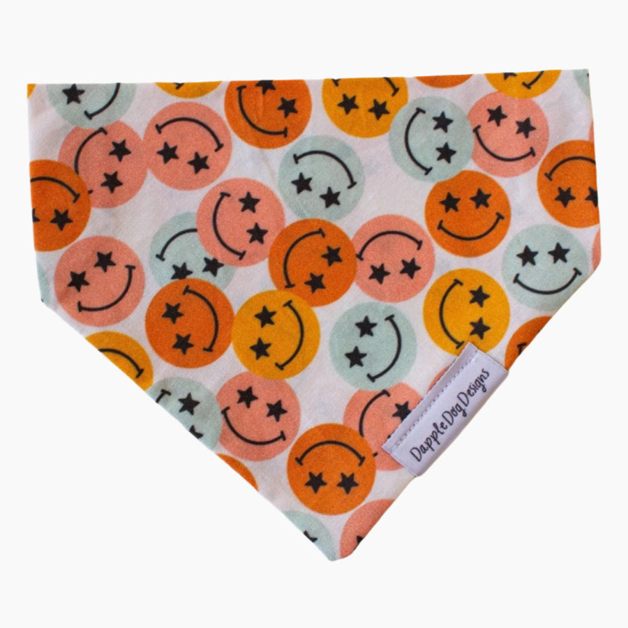Groovy Smiles Dog Bandana