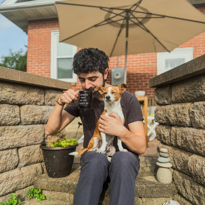 I Wonder What My Dog Named Me Mug