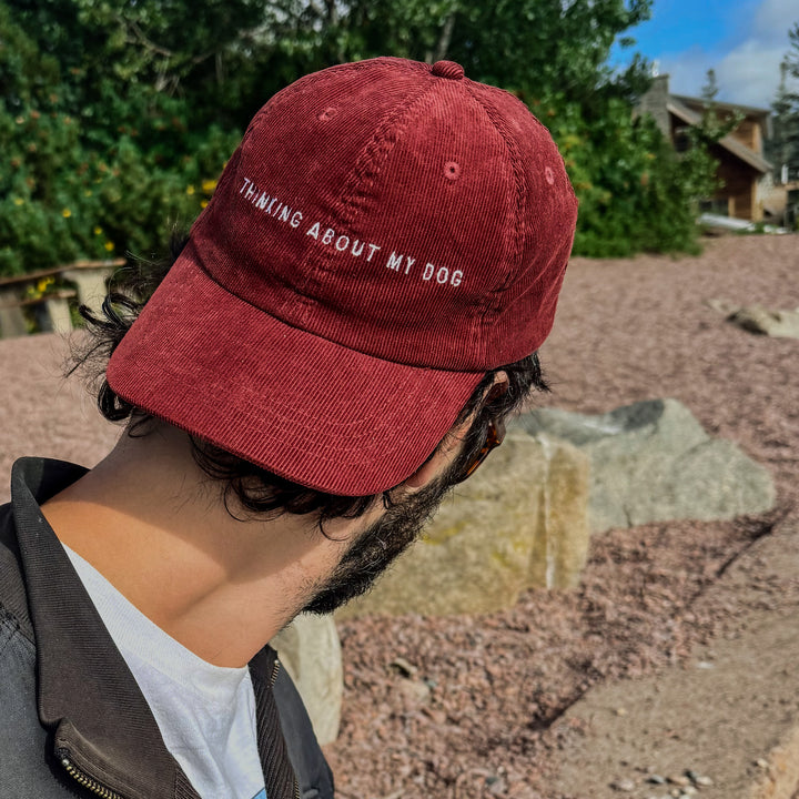 Thinking About My Dog Corduroy Hat