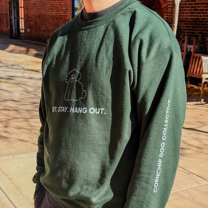 Sit. Stay. Hang Out. Unisex Crewneck Sweatshirt