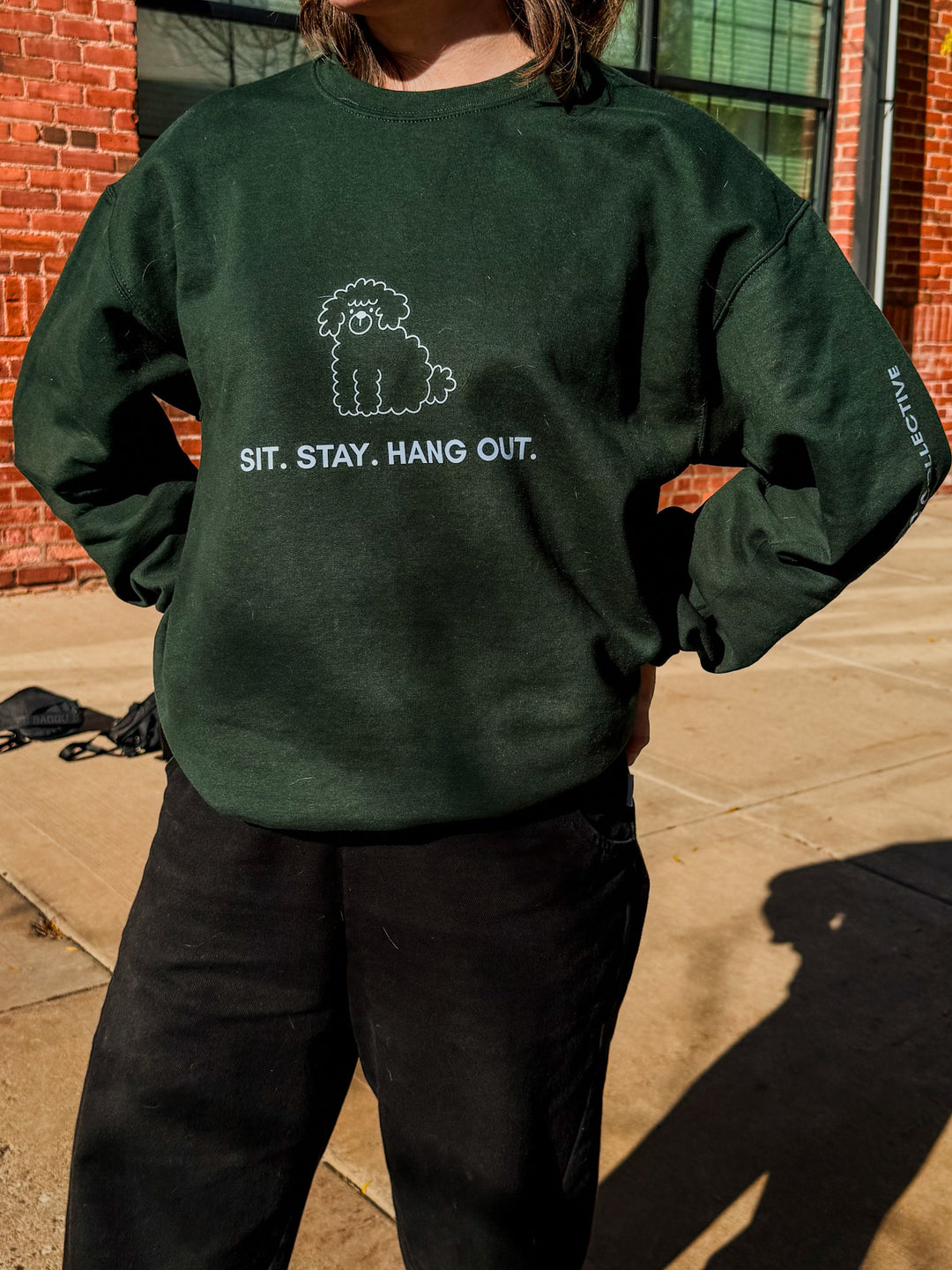 Sit. Stay. Hang Out. Unisex Crewneck Sweatshirt