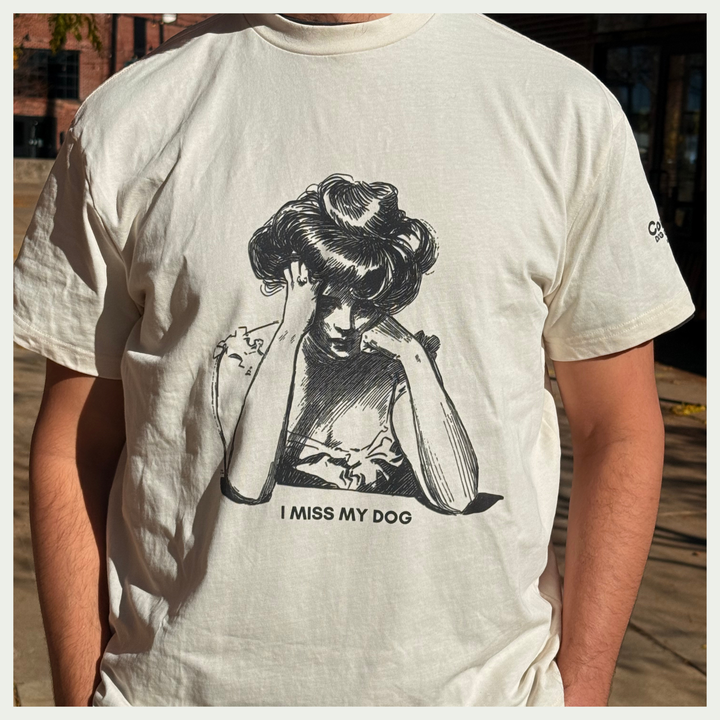 I Miss My Dog Unisex Boxy Tee