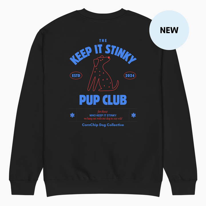 The Keep It Stinky Pup Club Unisex Crewneck Sweatshirt