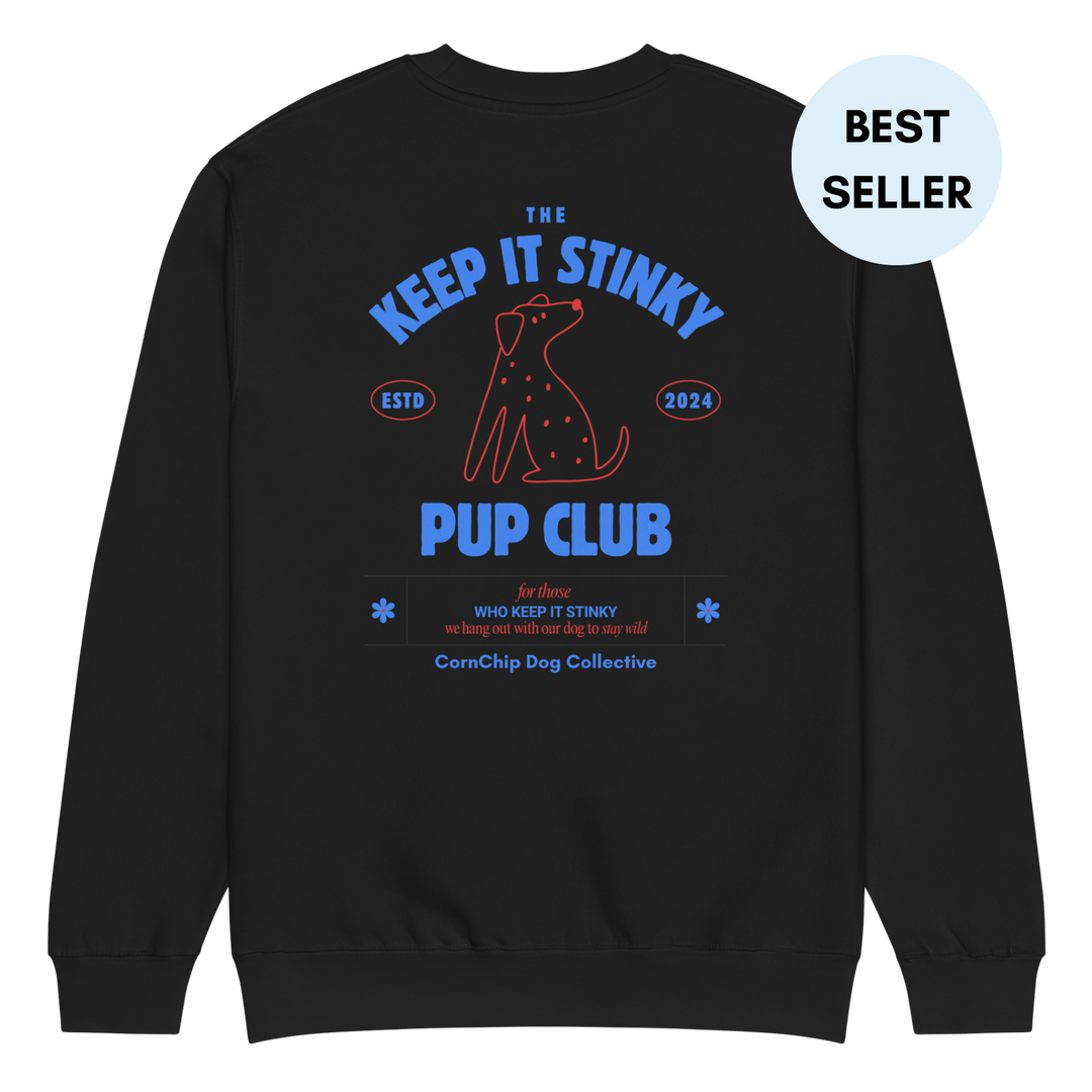 The Keep It Stinky Pup Club Unisex Crewneck Sweatshirt