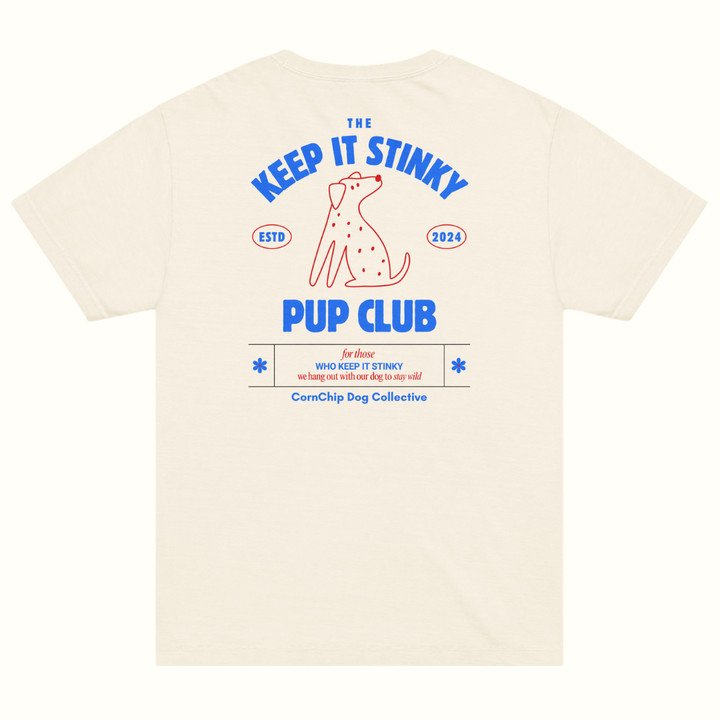 Beige t-shirt with &