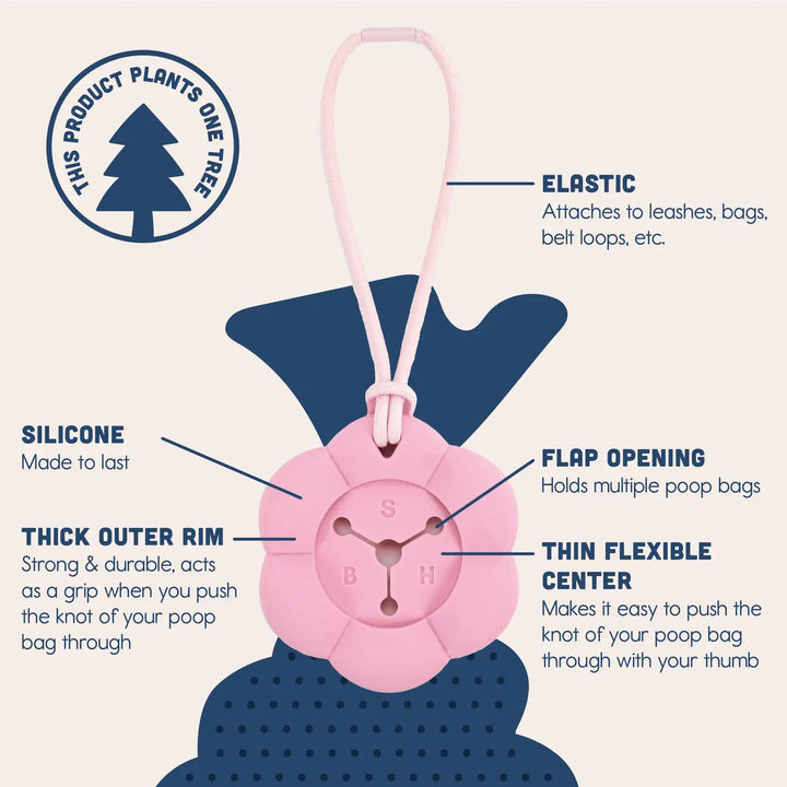 Poopsy Daisy Poop Bag Holder Back