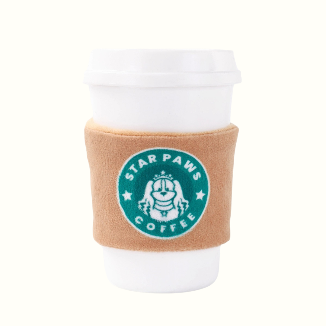 Starpaws Coffee Rubber Dog Toy