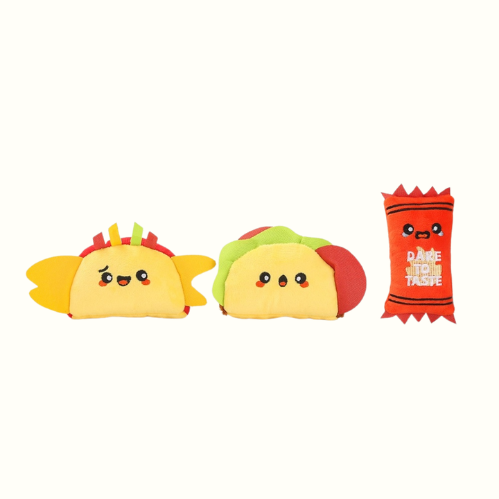 Taco Pupper Plush Dog Toy