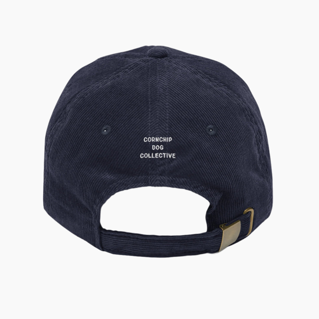 Tell Your Cat Corduroy Cap Navy Back