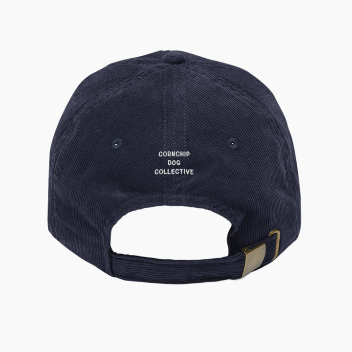 Tell Your Cat Corduroy Cap Navy Back