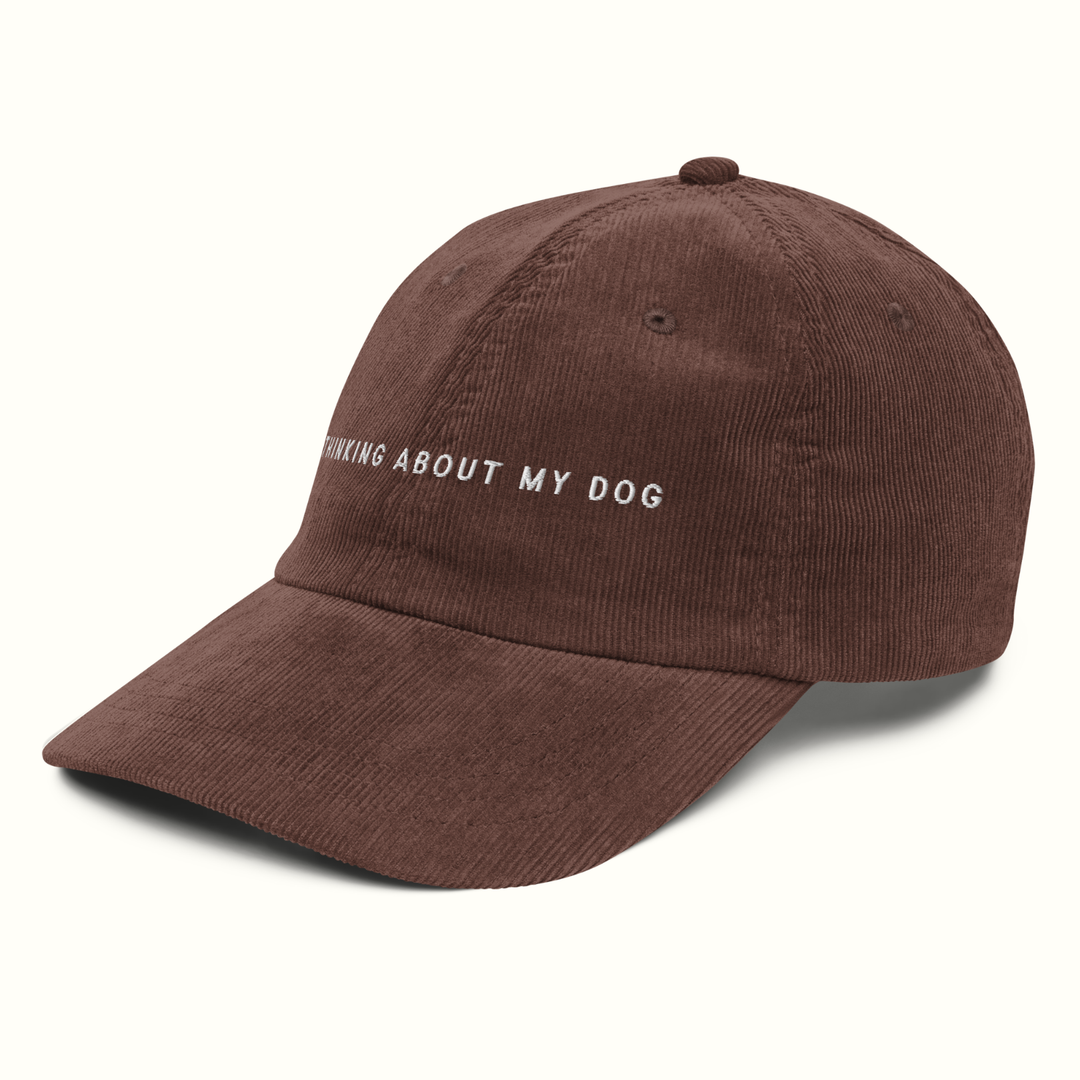 Thinking About My Dog Corduroy Hat