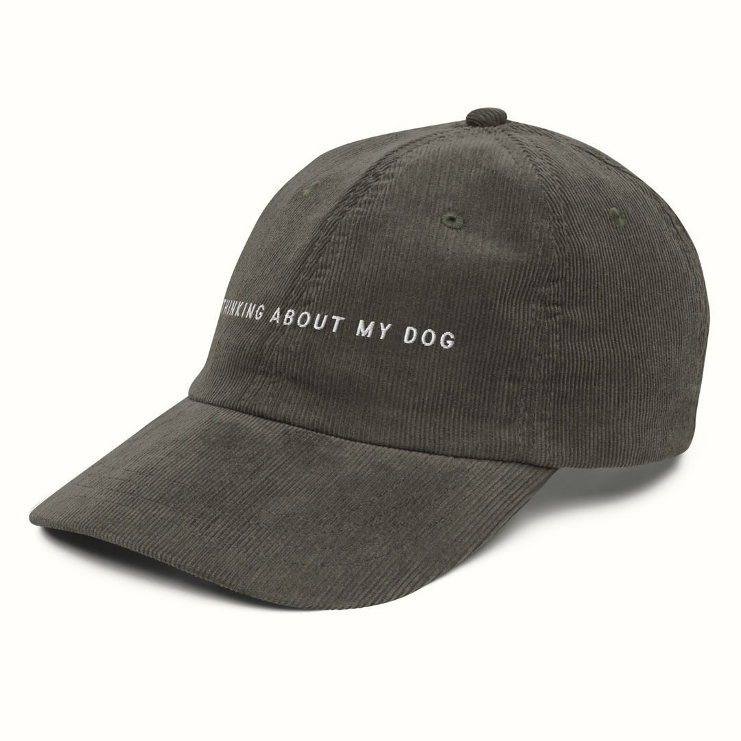 Thinking About My Dog Corduroy Hat