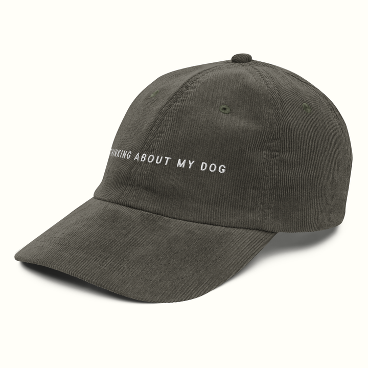 Thinking About My Dog Corduroy Hat