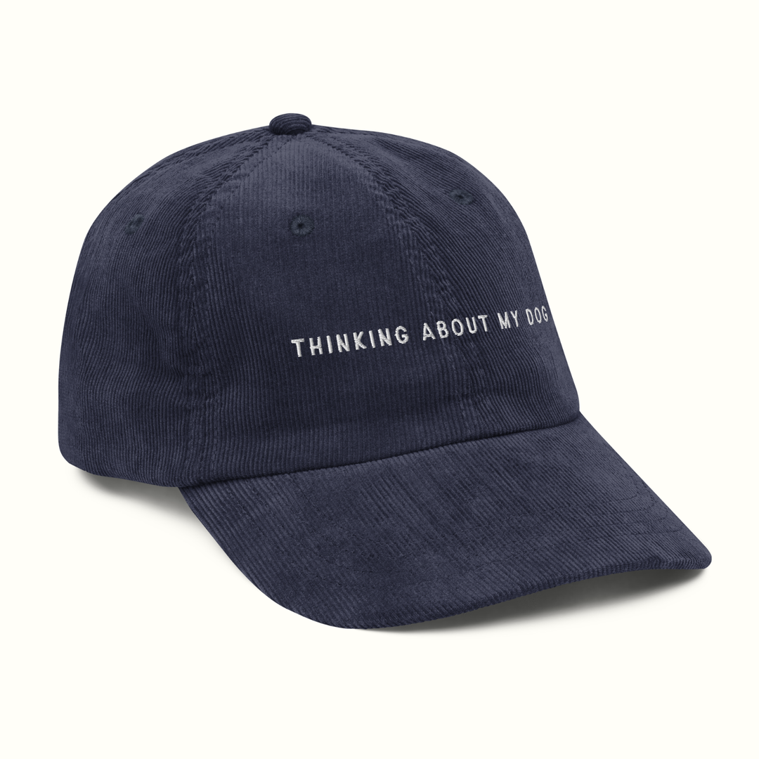 Thinking About My Dog Corduroy Hat