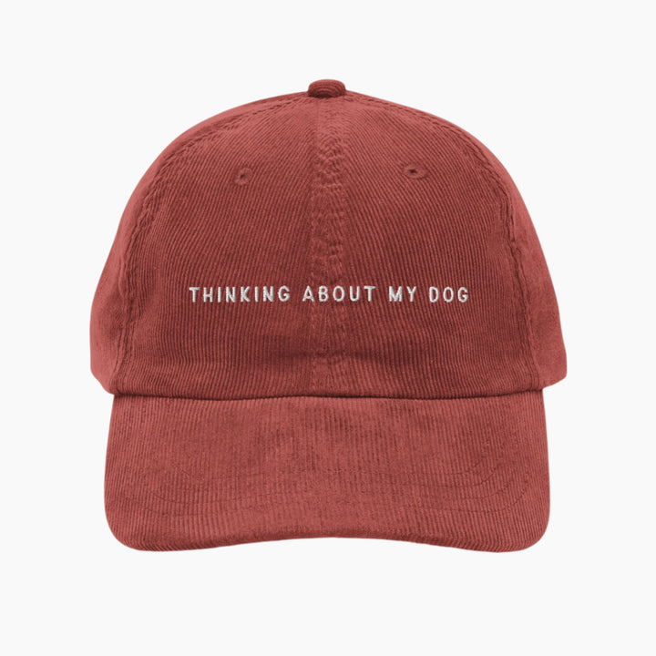 Thinking About My Dog Burgundy Front