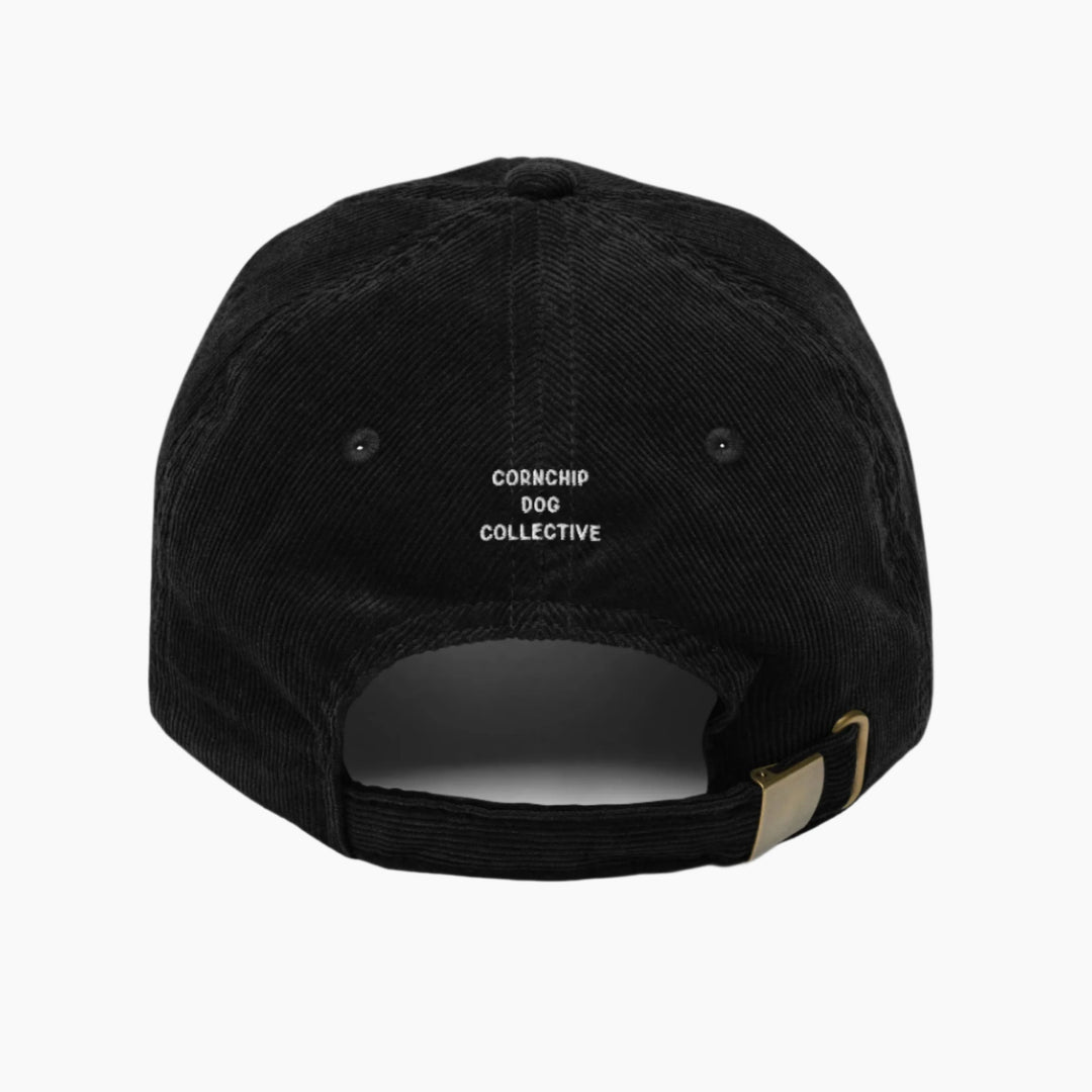 Woofda Corduroy Cap Black Back