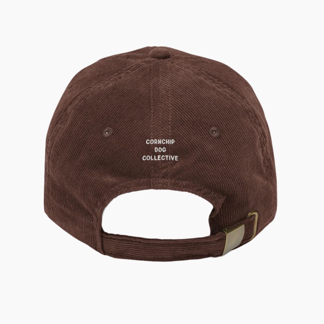 Woofda Corduroy Cap Brown Back