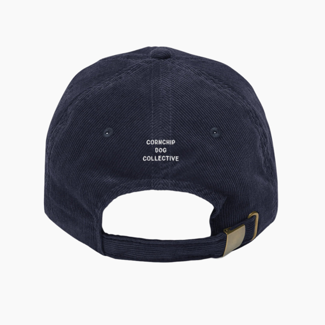 Woofda Corduroy Cap Navy Back