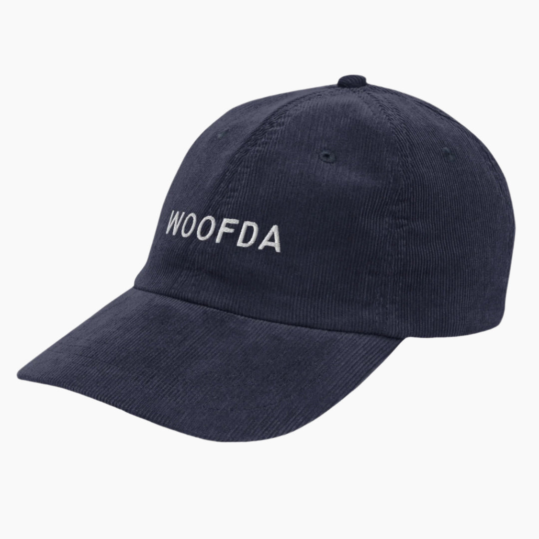 Woofda Corduroy Navy Left Front