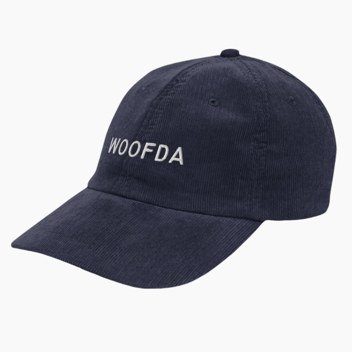 Woofda Corduroy Navy Left Front