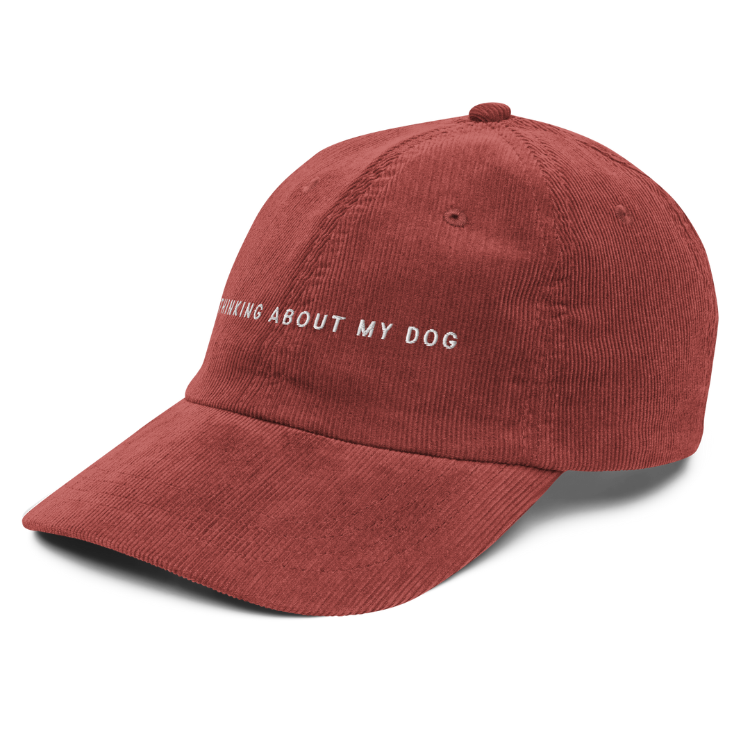 Thinking About My Dog Corduroy Hat