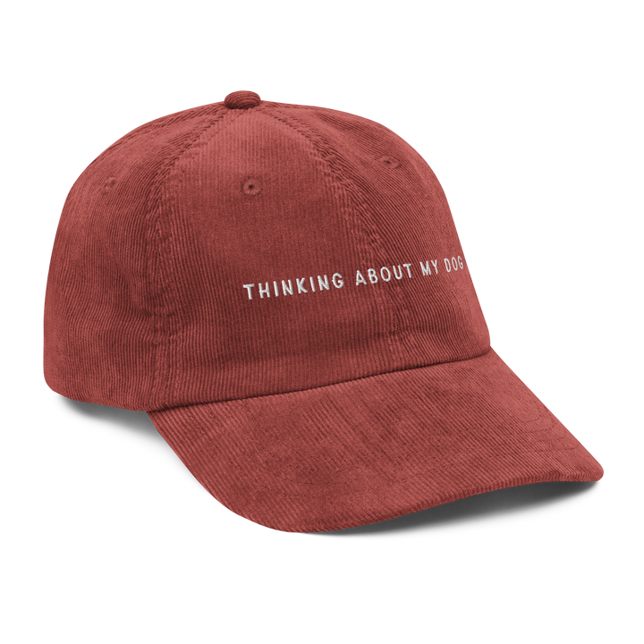 Thinking About My Dog Corduroy Hat